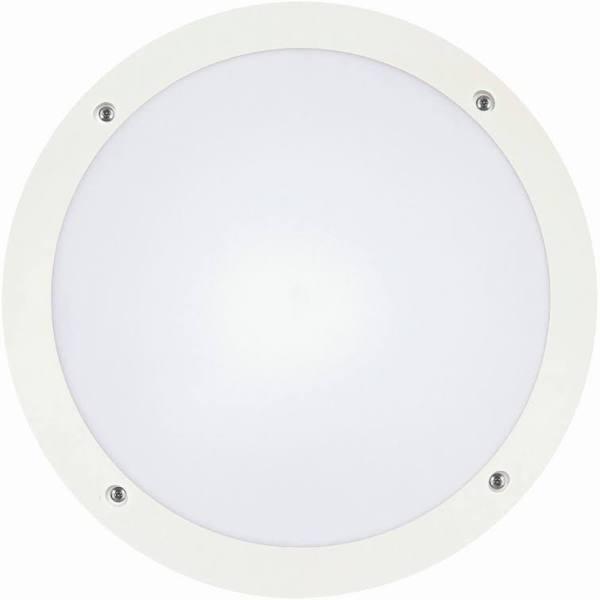 Hardy LED 12W Vandal-Proof Round Bunker White - 19971/05