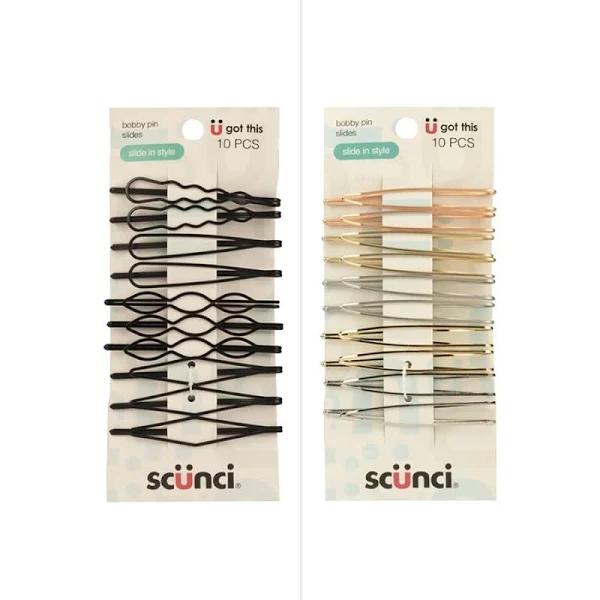 Scunci Bobby Slides 10 Pack - Assorted*