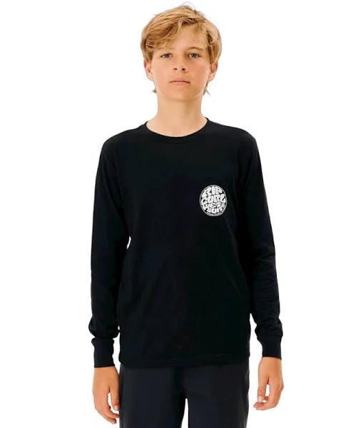 Rip Curl Icons Long Sleeve Rash Vest Boys