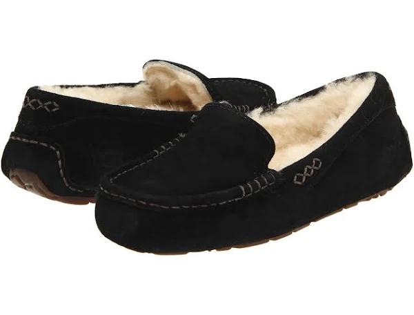 Ugg Australia Ansley Black Suede 7 Womens Shoes