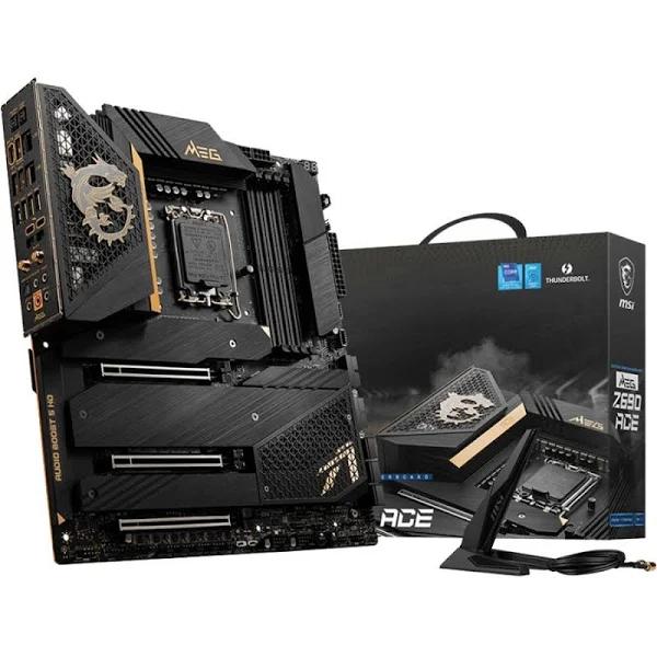 MSI Motherboard E-ATX Supports Intel 12th Gen Processors LGA 1700 - Meg Z690 Ace