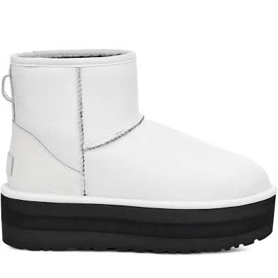 UGG Classic Mini Platform Matte Boot Ultra Matte White (Women's)