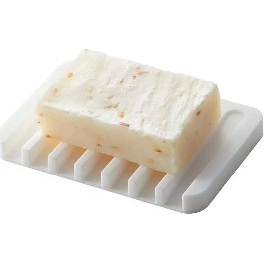 Yamazaki Flow - Silicone Soap Tray - White