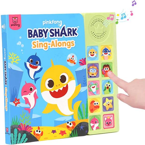 Baby Shark Sing-Alongs 10 Button Sound Book | Baby Shark Toys, Baby Sh