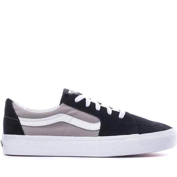 Vans Sk8-Low Black & Grey Size 7 Unisex | AfterPay Available