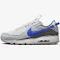 Nike Air Max Terrascape 90 Platinum / Blue Shoes - Size 15 - 002 Pure platinum/hyper Royal/White