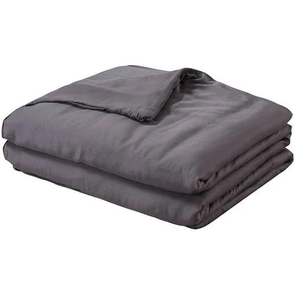 DreamZ - 9kg Weighted Blanket Promote Deep Sleep Anti Anxiety - Dark Grey - Double