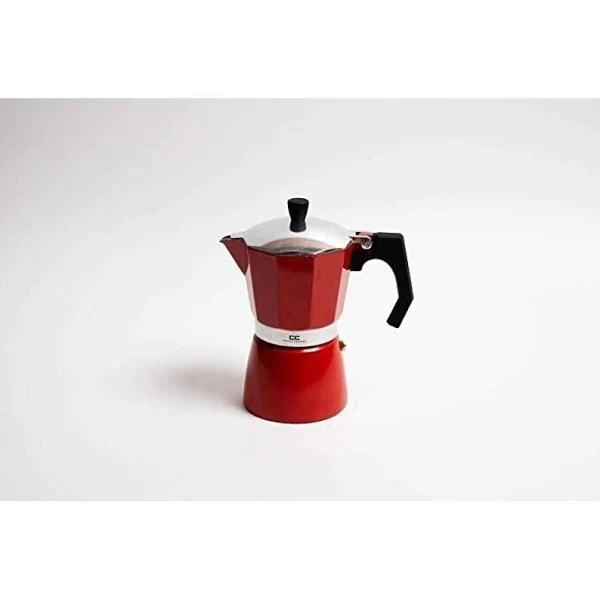 Coffee Culture Italian Stove Top Coffee Espresso Maker Percolator 9 Cup Red - AfterPay & zipPay Available