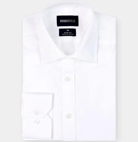 Brooksfield - Men's - The Hero Regular Cuff Dress Shirt - 49