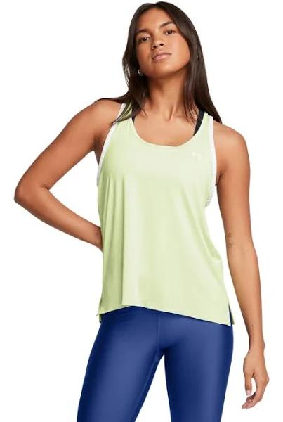 Under Armour Knockout Sleeveless T-Shirt Green XS Woman 1351596-383-XS