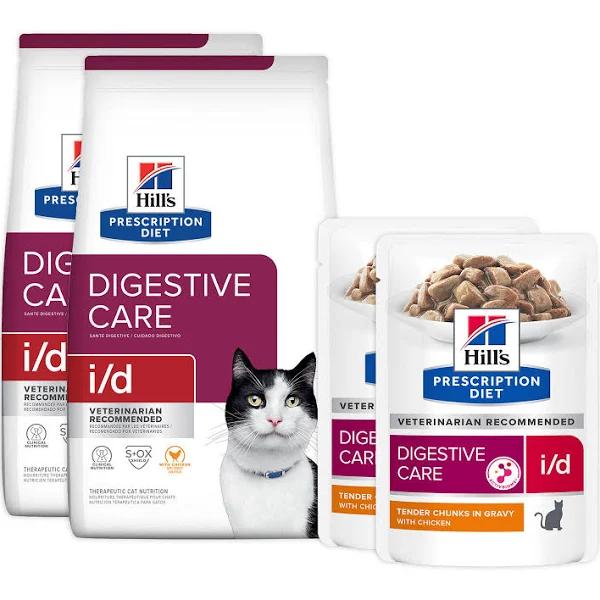 Combo ID Digestive Hills Prescription Diet Wet and Dry Cat Food by Budget Pet Products