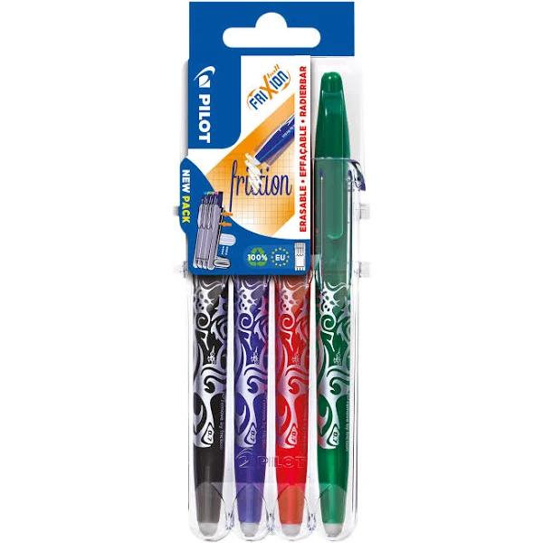 Pilot Frixion Ball Black, Blue, Green, Red 4 pc(s) Office