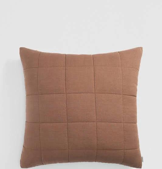 Country Road Jarrah Linen 55x55 Cushion, Chestnut