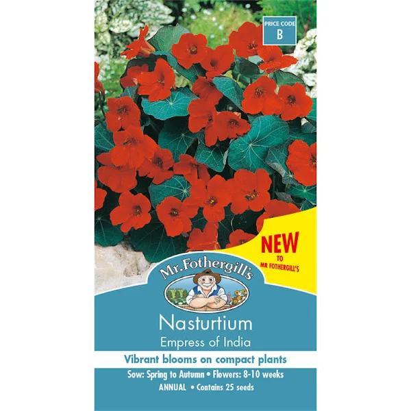 Mr Fothergill's Nasturtium Empress of India Seeds