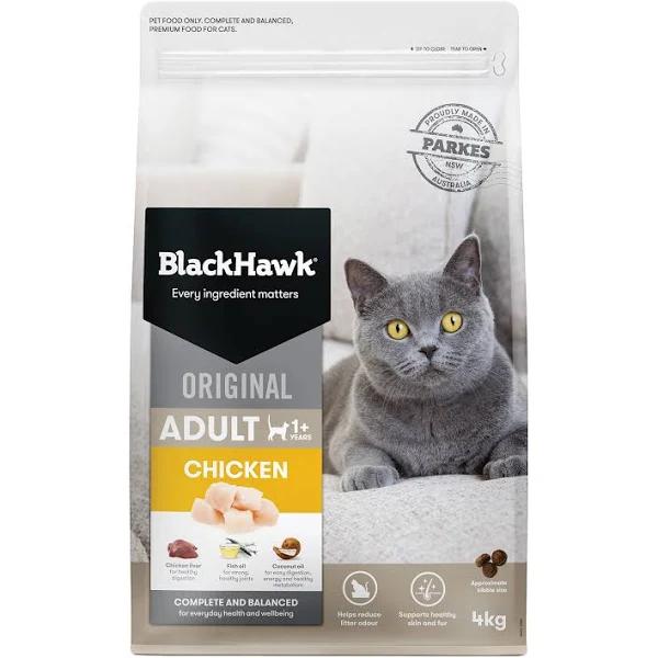 Black Hawk Chicken Original Adult Dry Cat Food 4kg