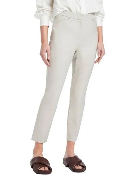 David Lawrence Sarah Compact Cotton Pant in Grey 8