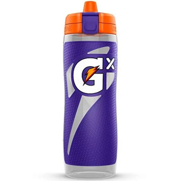 Gatorade GX Hydration System, Non-slip GX Squeeze Bottles & GX Sports Drink Concentrate Pods, Purple