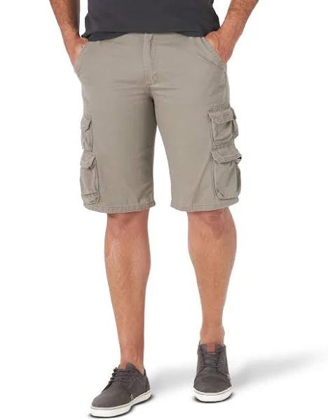 Wrangler Authentics Men's Premium Twill Cargo Short, Bullfrog, 30, Size: One Size