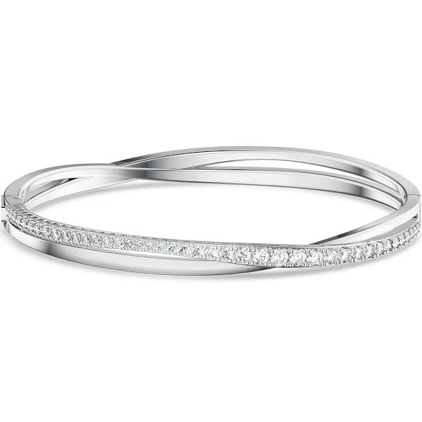 Swarovski Twist Rows White Rhodium Plated Bracelet 5572725