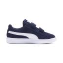 Smash V2 Suede Sneakers - Kids 4-8 Years in Peacoat/White, Size 12, Textile by Puma