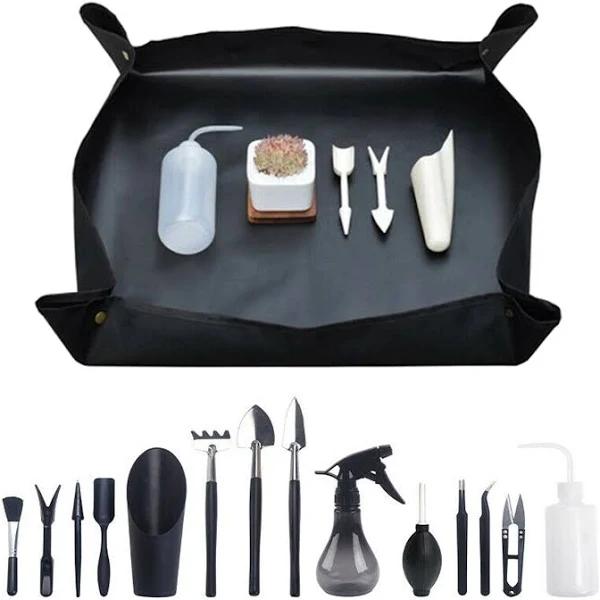 OliandOla 15pcs Mini Garden Tool Kit Potted Succulent Plant Trimming Bonsai Hand Tools