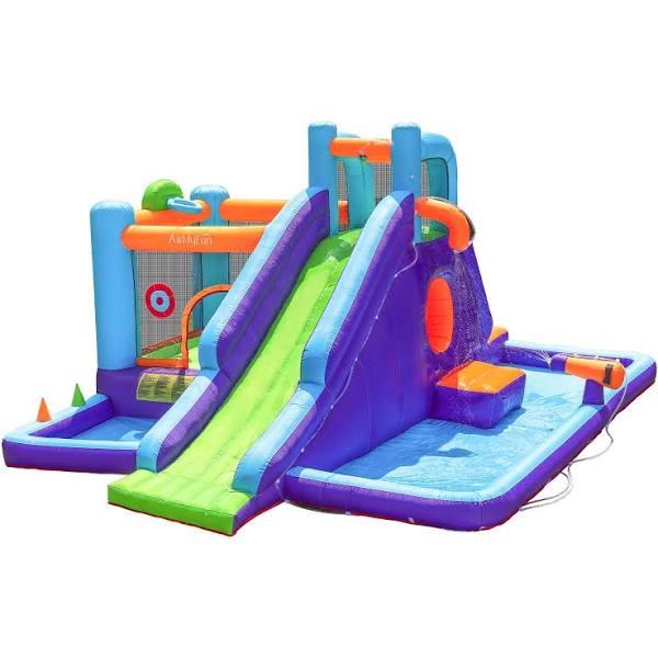 AirMyFun 11 Play Zones Inflatable Water Slide Park Trampoline Castle Bounce House Splash Jumping Toy