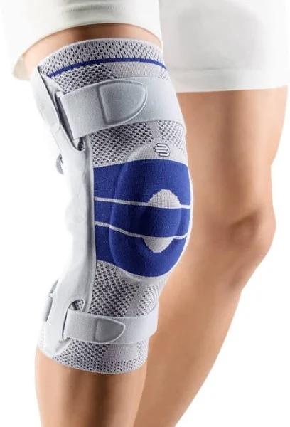 Bauerfeind - GenuTrain S - Knee Support - Extra Stability To Keep The Knee in Proper Position - Left Knee - Size 3 - Color Titanium