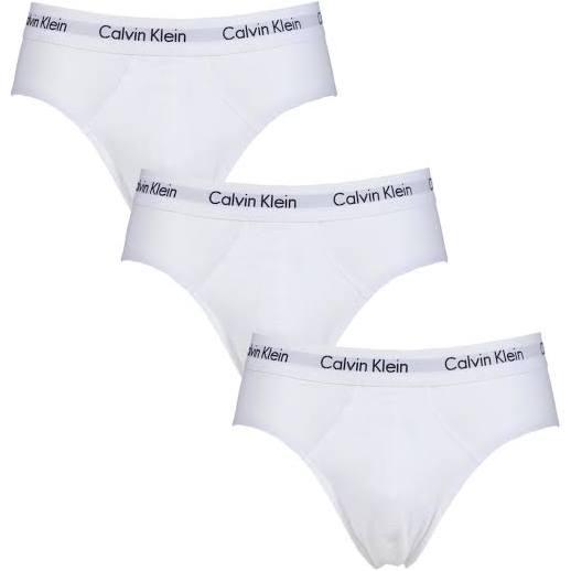 Calvin Klein Cotton Stretch 3 Pack Hip Brief U2661 White