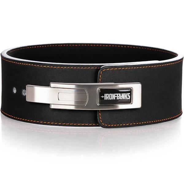 10mm Lever Powerlifting Belt Weightlifting Bodybuilding | Iron Tanks, 2XL