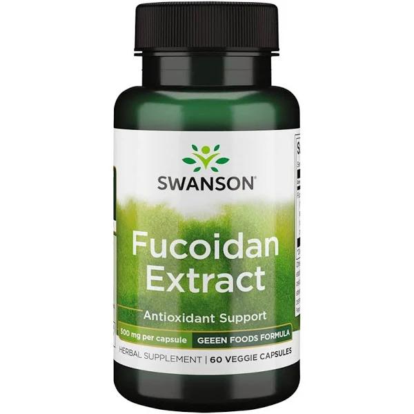 Swanson 100% Pure Maximum-Strength Fucoidan Extract 500 Milligrams 60