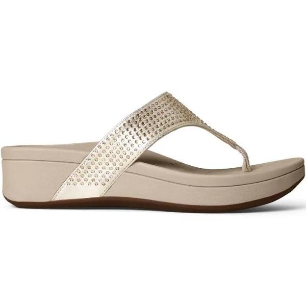 Vionic Pacific Naples Orthopaedic Health Sandals US 6 / Champagne