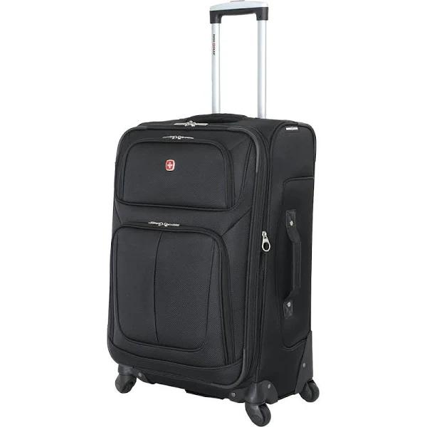 SwissGear 6283 25" Spinner Luggage - Black - Checked Luggage