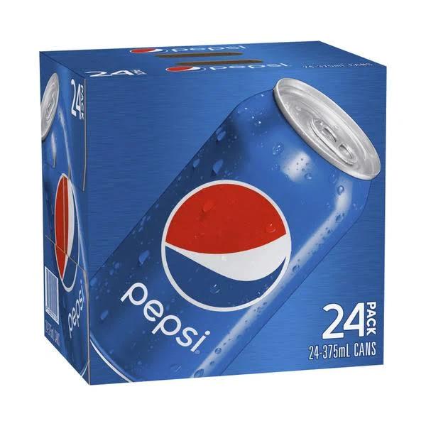 Pepsi Cola Soft Drink 375ml 24 Pack