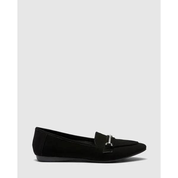 Novo Casino Flats - Black - Womens - Size 5 - Synthetic - Ezibuy