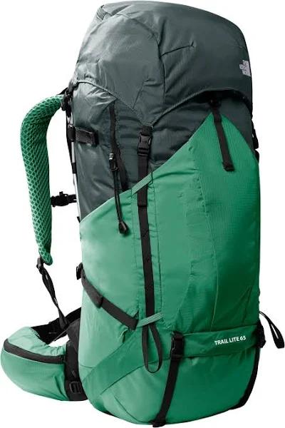 The North Face Trail Lite 65L Backpack Green Grey - S-M