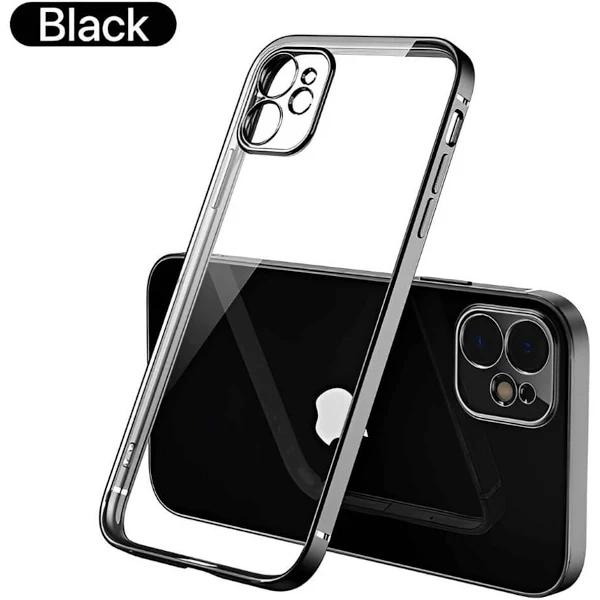 Veloreo iPhone TPU Clear Case 11 Soft Case Black Shockproof Cover