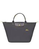 Longchamp Le Pliage Club Medium Top Handle Tote Bag in Gun Metal