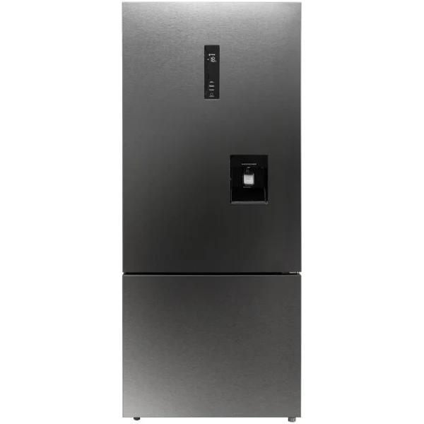 Kogan 412L Bottom Mount Fridge with Water Dispenser (Dark Stainless Steel)