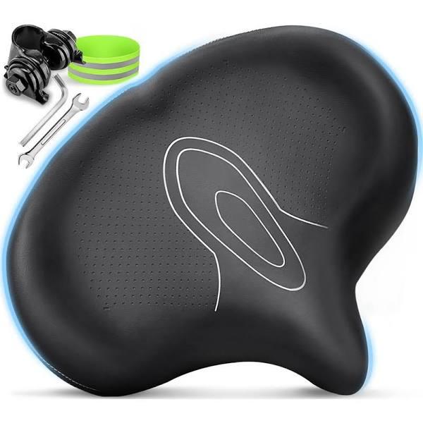 YODOTE Oversized Bike Seat - Extra Wide Bicycle Wing Ergonomic Black