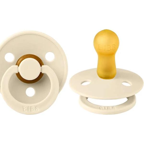 Bibs Pacifier 2 Pack - Ivory, Two