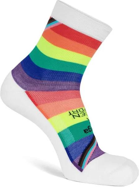 Balega Pride Flag Mini Crew Length Performance Socks - XL