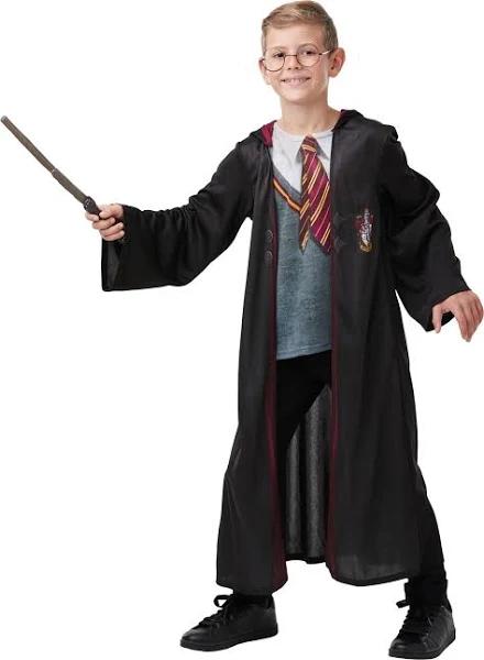 Harry Potter Childrens/Kids Deluxe Gryffindor Costume Black/Grey/Maroon 11-12 Years