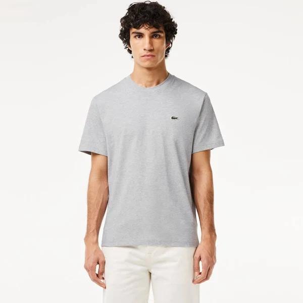 Lacoste Classic Fit Jersey T-Shirt - Silver Chine - 2XL - Men