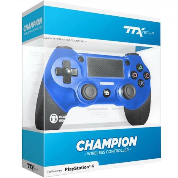 PS4 TTX Tech Champion Wireless Controller (Blue)