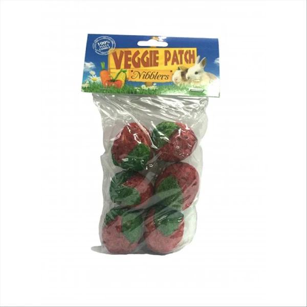 Veggie Patch Small Animal Nibblers Strawberries 6 Pack