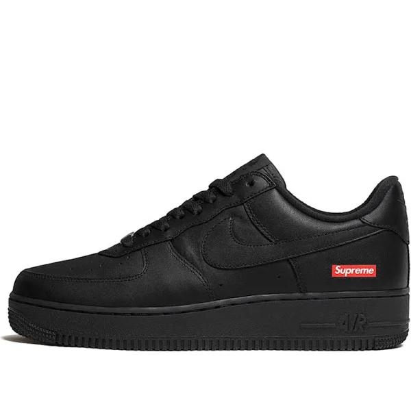 Nike Air Force 1 Low 'Supreme - Mini Box Logo Black' Shoes - Size 4