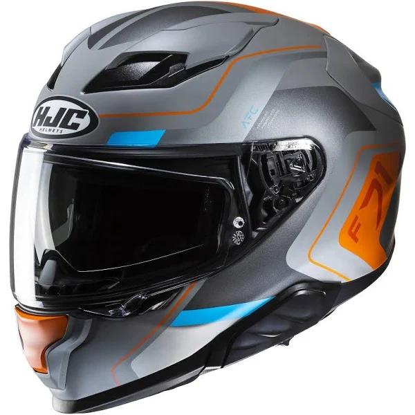 HJC F71 Arcan Helmet - Grey/Orange/Blue - 2XL