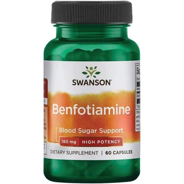 Swanson Benfotiamine 160 MG 60 Capsules High Potency