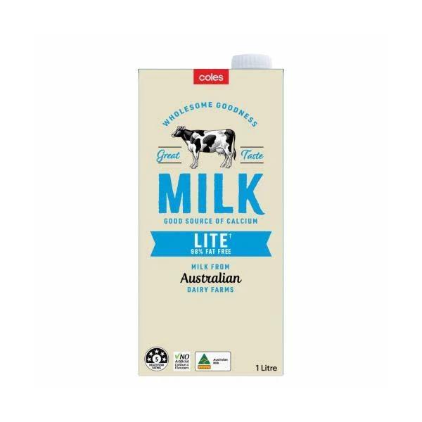 Australian Lite Long Life Milk | Coles