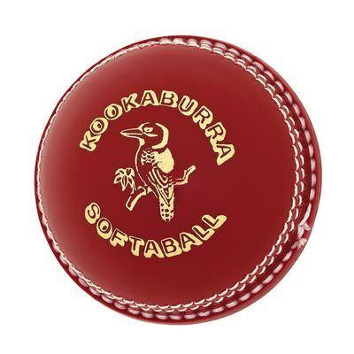 Kookaburra Super Softaball Senior Cricket Ball - Red/White